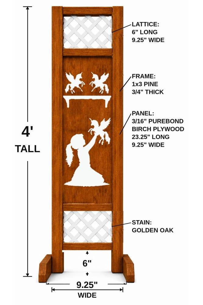 Girl & Pegasus hobby horse jump — custom colors, ships to Brooklyn, New York