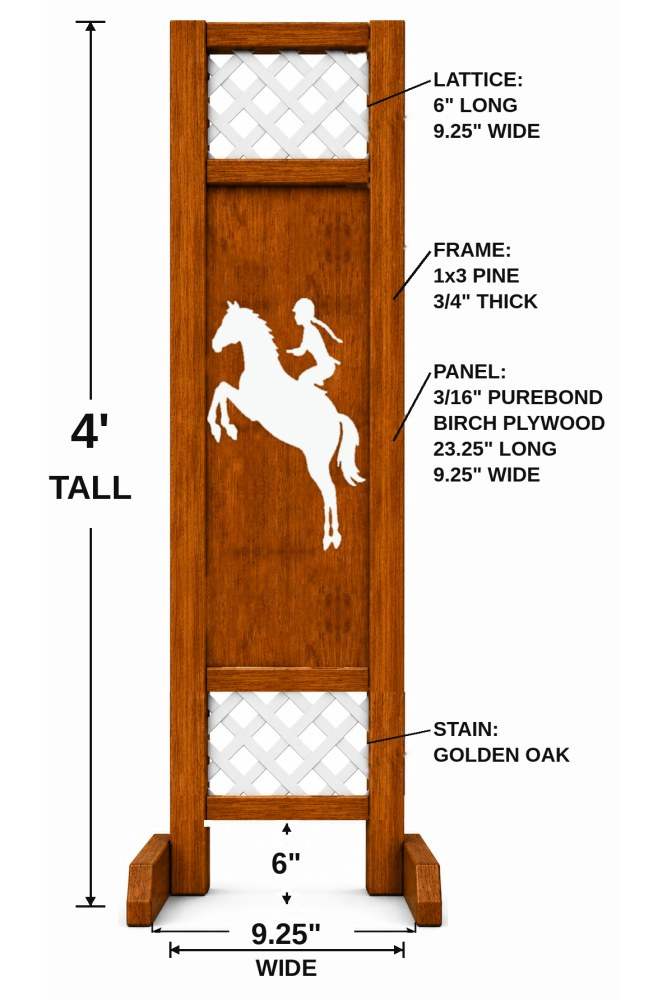 Rearing Horse & Rider hobby horse jump — custom colors, ships to Brooklyn, New York